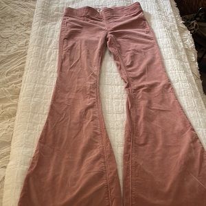 free people rose pink corduroy pants!!